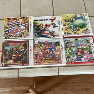 Bundle of 6 Super Mario Nintendo 3DS video games
